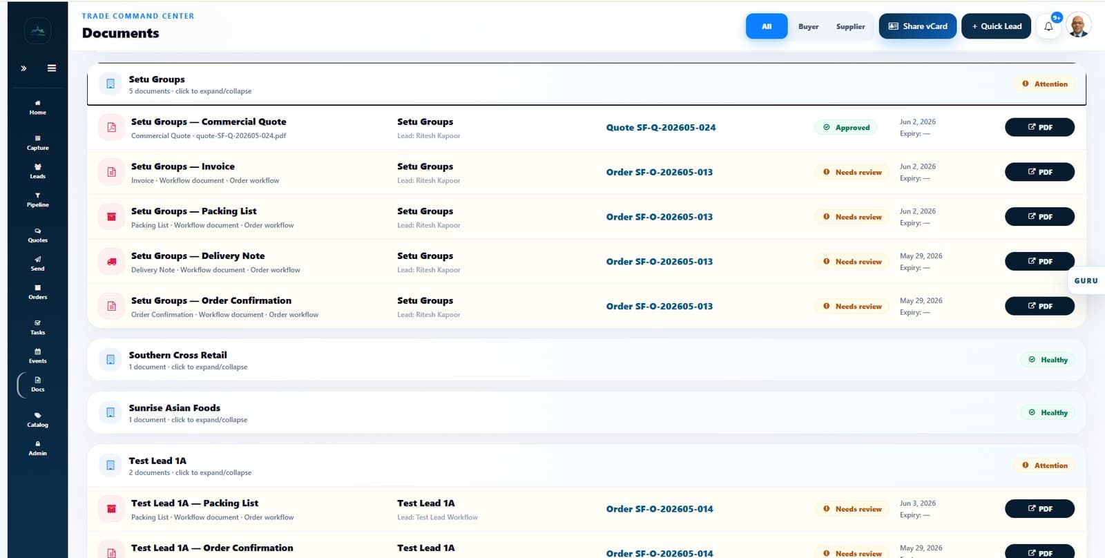 Document readiness